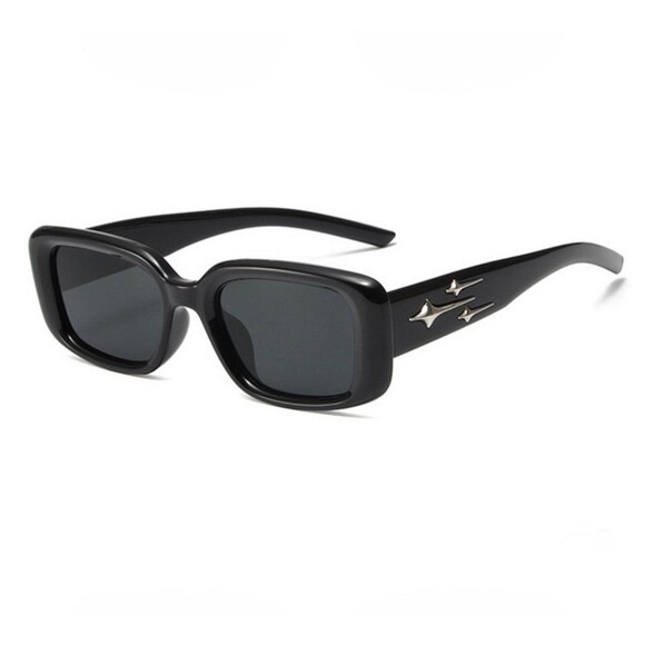 Women Y2k Sunglasses Vintage Punk Gradient Small Square Eyewear Men Luxury Brand - Picture 4 of 7